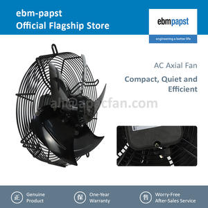 Ventilateur de refroidissement axial industriel électrique en acier inoxydable OEM pour condenseur, pour S4E350-8317073738, 230V, 130W, 1400 tr/min, 0,58A - Product Image 2