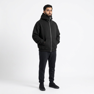 Nouveaux Sweats à Capuche Zippés Automne-Hiver 420g en Peluche Épaisse 100% Coton Coupe Ample Séchage Rapide Respirant - Product Image 1