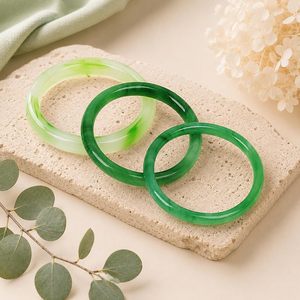 Bozamba Natural Jade <b>Bangle</b> Bracelet <b>Set</b> 3 Pcs Chunky Style For Women Gift - Product Image 4