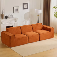 Canapé-lit modulaire compressé sous vide en tissu éponge haute densité, style moderne et minimaliste, idéal pour petits espaces, personnalisable