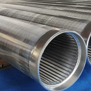 Stainless steel AISI 304 or 316 Johnson well screen for water supply with 20slot 40slot or customized
