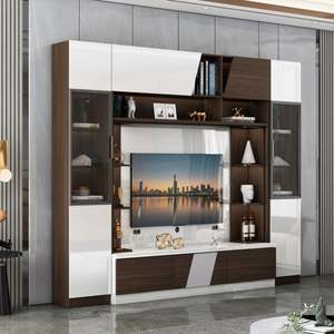 Meuble TV mural design moderne, meuble de salon de luxe, support TV mural, armoire murale - Product Image 1
