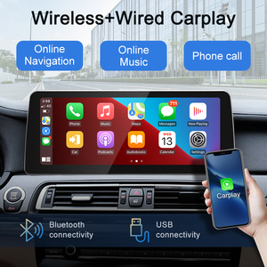 STWEI จอไร้สายขนาด 12.3 นิ้ว รองรับ AUTO CarPlay สำหรับรถยนต์ BMW ซีรีส์ 7 รุ่น F01 F02 CIC ปี 2011-2016 ระบบ Linux หน้าจอสัมผัส Bluetooth ความละเอียด 1920x720 - Product Image 5