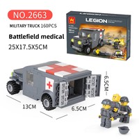 Jouets d'assemblage pour enfants personnalisés Wange, petits blocs, 0-3 mois, série militaire, jouets de construction en plastique ABS, camions, chars