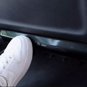 OEM d'accessoires d'intérieur de fibre de carbone d'acier inoxydable d'automobile pour le panneau anti-coup de siège d'<span class=keywords><strong>Audi</strong></span> A3 A4L A6L <span class=keywords><strong>Q3</strong></span> Q5L - Product Image 2