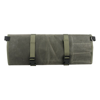 Sac de Chef Pliable Grande Capacité en Toile Cirée Imperméable, Portable, avec Fermeture Éclair Anti-Rayures pour Ustensiles de Cuisine, Cosmétiques et Outils Couteaux