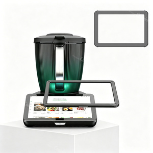 Protector de Pantalla de Silicona Resistente con Cristal Templado para <span class=keywords><strong>Thermomix</strong></span> TM7, Protección Antigolpes con Esquinas Reforzadas - Product Image 1