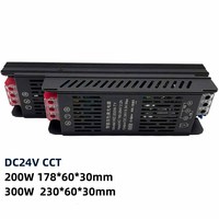 Zigbee 3.0 Tuya CCT Dimmable Power Supply DC24V 200W 300W 2Wire 3Wire COB LED Strip Light Transformer LED Driver Untuk Alexa Google