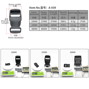 무료 샘플 사용자 정의 색상 전술 플라스틱 버클 기능 배낭 액세서리 용 잠금 장치가있는 플라스틱 버클 재활용 - Product Image 2