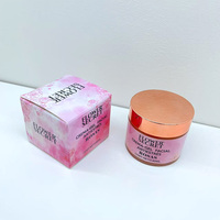 Masque en tissu à la rose FLOWER SECRET enrichi en vitamines C, E et acide hyaluronique, anti-stress, hydratant et anti-rides pour le visage