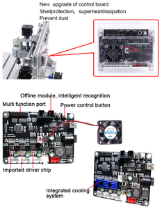 Mini CNC Router 3018 Max Masaüstü 3 Eksenli PCB Freze Makinesi Ahşap Deri Kağıt Özel Hediyeler için Lazer Gravür Makinesi Yeni - Product Image 5