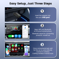 Accesorios para Autos Nuevos, Carlinkit 6.0 X2Air, Adaptador Inalámbrico Carplay GPS USB, Caja AI, Dongle Android Auto para Apple