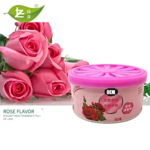 Ambientador de gel para coche, flor Rosa Popular, precio de fábrica, novedad