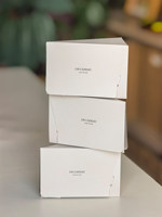 Boîte à gâteaux et desserts triangulaire découpée, de qualité alimentaire, vide, personnalisable, en carton blanc stratifié avec joint