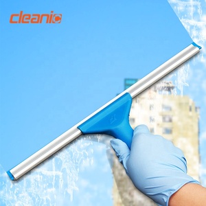 Herramienta de limpieza de vidrio de ventana comercial profesional con mango de plástico de mano y suministros de limpiaparabrisas de goma - Product Image 3