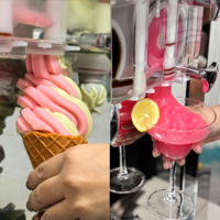 Mesin Es Krim Lunak Komersial 3 Rasa Pembuat Es Krim Lunak Komersial Dalam Kulkas Mesin Yogurt Beku
