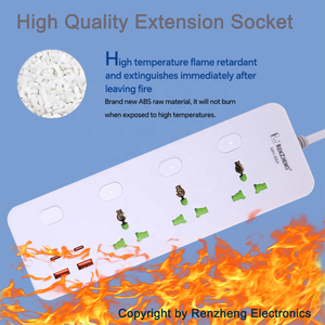 ปลั๊กพ่วงอเนกประสงค์ Renzheng 3 ช่อง USB พร้อมสวิตช์แยกอิสระ - Product Image 3