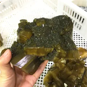 出售天然水晶石英重晶石矿石石粗糙的重晶石矿物标本