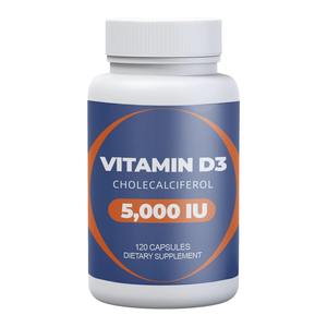 Integratore Vitaminico VitaHall Premium Vitamina <span class=keywords><strong>D3</strong></span> 5000 UI <span class=keywords><strong>D3</strong></span> Colecalciferolo Capsule di Vitamina <span class=keywords><strong>D3</strong></span> Facili da Inghiottire - Product Image 1
