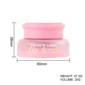 Gommage pour les lèvres avec logo personnalisé (20g) pour les lèvres sèches et gercées, gommages pour les lèvres en marque privée, exfoliant - Product Image 6