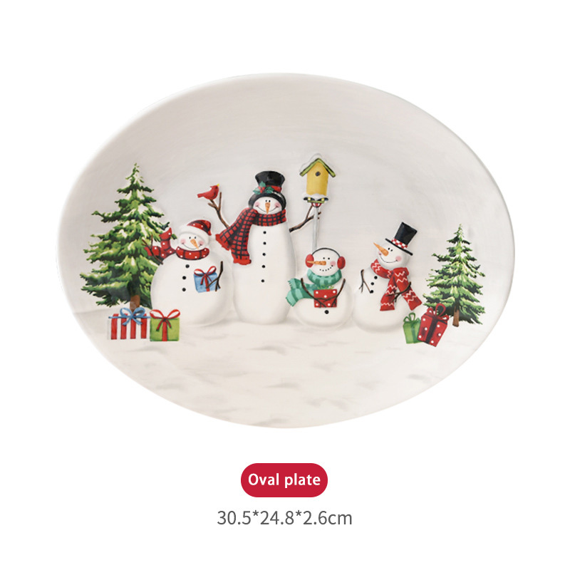 White Oval Plate