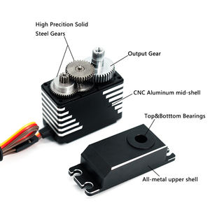 Unisex 75Kg yüksek tork <span class=keywords><strong>360</strong></span> Multiturn rotasyon koruma çekirdeksiz <span class=keywords><strong>Motor</strong></span> Robot araba oyuncak RC servolar pil kumandalı Metal malzeme - Product Image 3