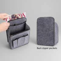 Vente en gros de logo personnalisé multi-poches sac à dos léger organisateur insérer sac à main feutre sac organisateur pour sac à dos épaule