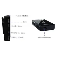 Système de monitoring M-Vave MS-1 M8, casque/écouteurs audio stéréo sans fil 2,4 G à réduction de bruit, carte récepteur WP-10 cardioïde