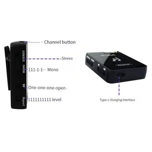 Sistema de Monitoreo M-Vave MS-1 <span class=keywords><strong>M8</strong></span> Inalámbrico de 2.4G con Cancelación de Ruido y Audio Estéreo para Escenario Audífonos/Auriculares con Receptor Cardioide WP-10 - Product Image 3
