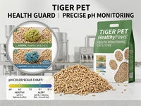 Litière pour chat écologique la plus vendue, à pH réactif, agglomérante, en sable de papier, 2,5 kg, grise, pour l'entretien professionnel des animaux de compagnie