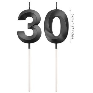 Groothandel verjaardagskaarsen cijfers 0-9 digitale taartdecoratie benodigdheden verjaardagskaarsen digitale taartdecoratie - Product Image 5