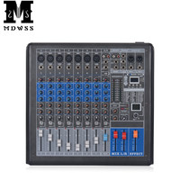 Console de mixage audio professionnelle 8/12/20 canaux avec effets DSP, lecteur MP3 Bluetooth et alimentation fantôme 48V