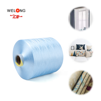Fil DTY 450D/2 150/48 100% Polyester Zhejiang Huilong Certifié ISO9001 Haute Ténacité Anti-Bactérien Écologique Teint pour Couture