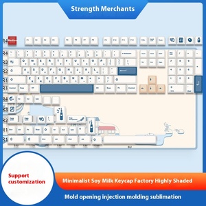 Keycaps personnalisés minimalistes en lait de soja compatibles avec la sublimation, <span class=keywords><strong>Razer</strong></span> Pray Butterfly, pour anime - Matériel PBT, keycaps personnalisés - Product Image 6