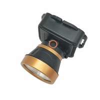Linterna Frontal LED Industrial Brillante con Batería Integrada, Modo Alto/Bajo, Resistente al Agua, para Exteriores