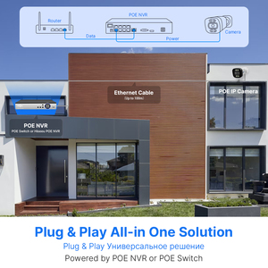 Hiseeu IP67 Waterproof 8Pcs 16CH Nvr Set Outdoor Cctv Camera Video Surveillance Poe Security <b>System</b> 4K 8MP 8PK-8HB718 Hiseeu 8Pc - Product Image 5