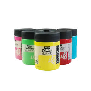 Ensemble de peinture <span class=keywords><strong>acrylique</strong></span> métallisée semi-mate nacrée <span class=keywords><strong>Pebeo</strong></span> de qualité artiste 500 ml pour bricolage/murals, résistante à la lumière, verre, toile, papier - Product Image 6