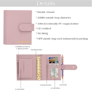 Hongbo Bán Chạy Nhất 19-Màu A7 Mềm Chính Hãng Vải Da 6-Vàng Vòng Bị Kết Dính Ngân Sách Với Loose-Leaf Fly Leaf Như Một Món Quà - Product Image 5