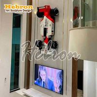Vente en gros de sculptures de voitures personnalisées en fibre de verre et résine, statues, modèles de voitures de F1 et de motos, décorations, vente directe des fabricants