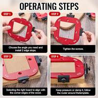 2PCS DIY Industrial Grade Woodworking Router Arcs Angle Positioning Template Aluminium Alloy Corner Rounding Jig ODM Available