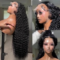 Peluca frontal de encaje completo HD 13x6 sin pegamento, cabello virgen brasileño rizado kinky, peluca frontal de encaje de cabello humano vietnamita sin procesar para mujer