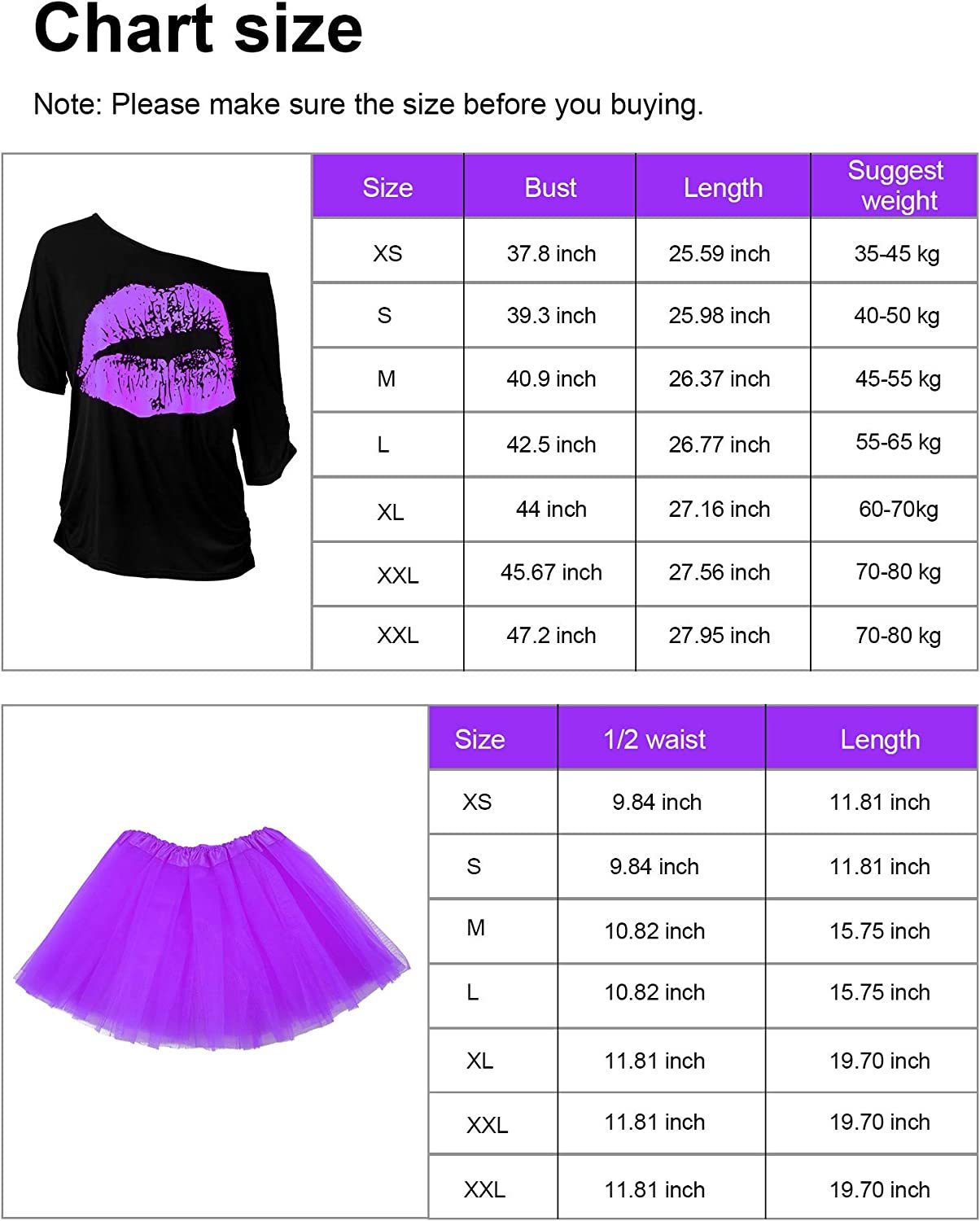 Blulu Damen 80er Jahre Kostüm-Set – Lippenprint-T-Shirt, Spitzenstirnband, Ohrringe, Kette, Armband – Rosenrot, S – Für 80s Motto-Partys & Retro-Feiern Blulu Damen 80er Jahre Kostüm-Set – Lippenprint-T-Shirt, Spitzenstirnband, Ohrringe, Kette, Armband – Rosenrot, S – Für 80s Motto-Partys & Retro-Feiern