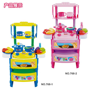 Ensemble de cuisine de rêve en plastique, jouets de cuisine simulés pour enfants de 2 à 6 ans avec fruits, légumes et ustensiles - Product Image 2