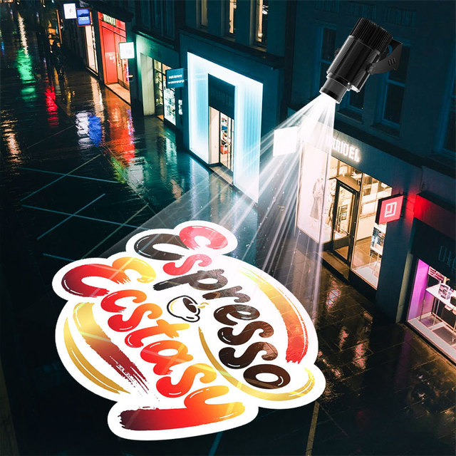 Custom Logo Projector Light Outdoor Waterproof Gobo Projector 40W 60W 100W 150W200W LED Advertising Lights for Business Branding