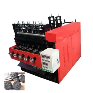 Commercial Metal Sponge Cloth Stainless Steel Washing Scourer Making Machine 5 Wire 5 Ball Machine