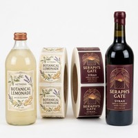 Etiqueta Adhesiva de Vinilo Personalizada para Envases de Botellas, Impresión UV Resistente al Agua, para Bebidas