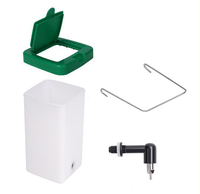 Bouteille d'eau automatique pour lapin LZRD-1000A, cage suspendue, abreuvoir pour petits animaux, plastique, état neuf