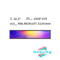Écran LCD ultra-large personnalisé de 16,4 pouces, module d'affichage à barre étirée, écran haute résolution 1920x360 500 nits LVDS