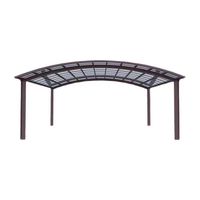 Nouveau modèle Abri voiture en aluminium étanche Garages avec toit en polycarbonate Abri voiture simple en porte-à-faux