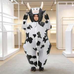 Adult Inflatable <strong>Cow</strong> <strong>Costume</strong>, Fits 1.5-2m. Ideal for Christmas, Cosplay, Parties, Stage Performances and Masquerade Balls - Product Image 1